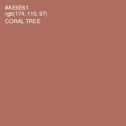 #AE6E61 - Coral Tree Color Image